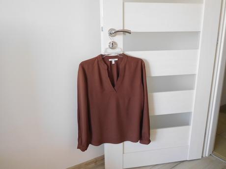 Esprit blúzočka hnedá dámska padavý materiál, 36 v, esprit,s