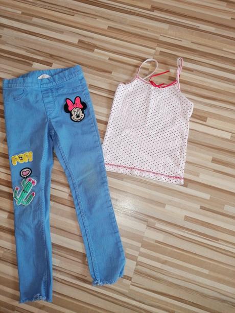 Nohavice+ tričko, h&m,116