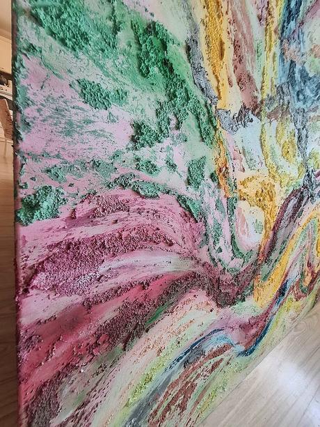 Xxl malba- abstrakt 180x130 pestrofarebny obraz,
