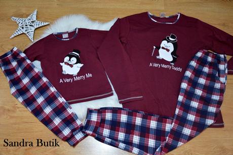 Vianočné pyžamká pre celú rodinu mama, otec, dieťa, 86 - 188