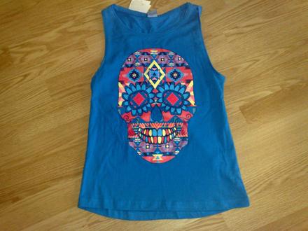 Tričulo na 7,8rokov chl/dievča s aplikaciou lebky, 128