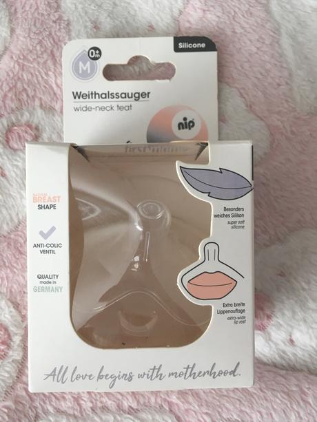 Široký cumlik na fľašu nip, 