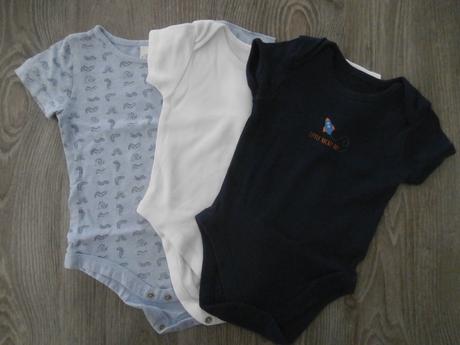 Balík 3ks body s krátkym rukávom, 68–80
