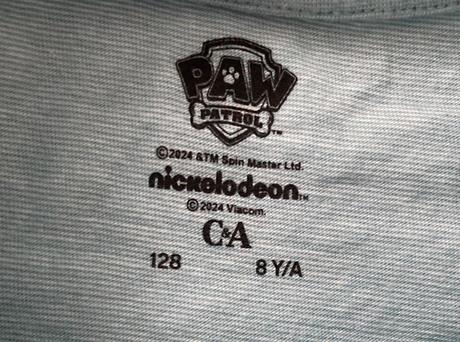 Paw patrol tričko veľ. 128, c&a,128