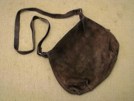 Hnedá kožená kabelka,