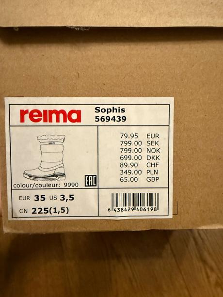 Predám snehule reima, velk. 35, reima,35