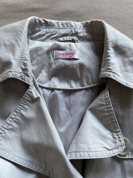 Sivý prechodný kabát, orsay,36