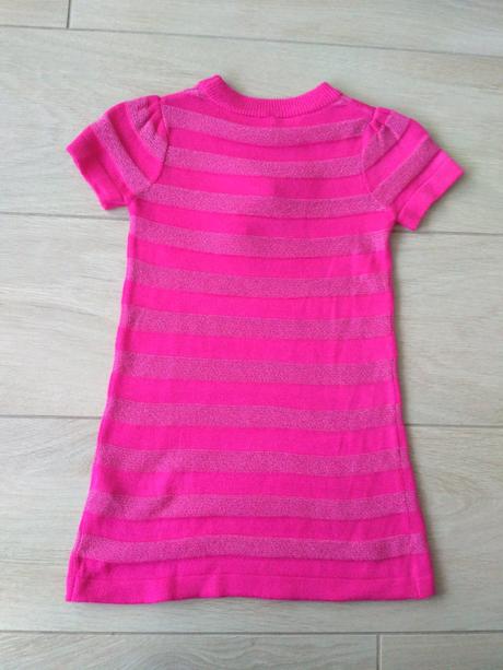 Pásikavé šaty s mašľou, george,80