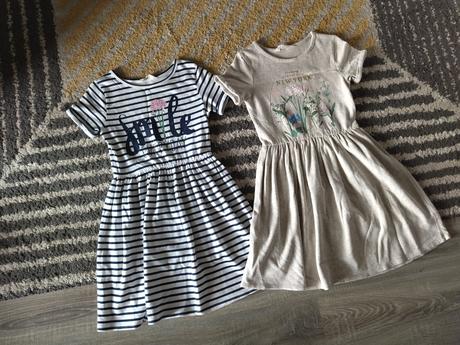 Kvetinkové šaty 122/128, h&m,128