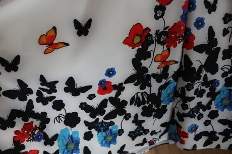 Šaty s motýľmi, 44 / xl / xxl