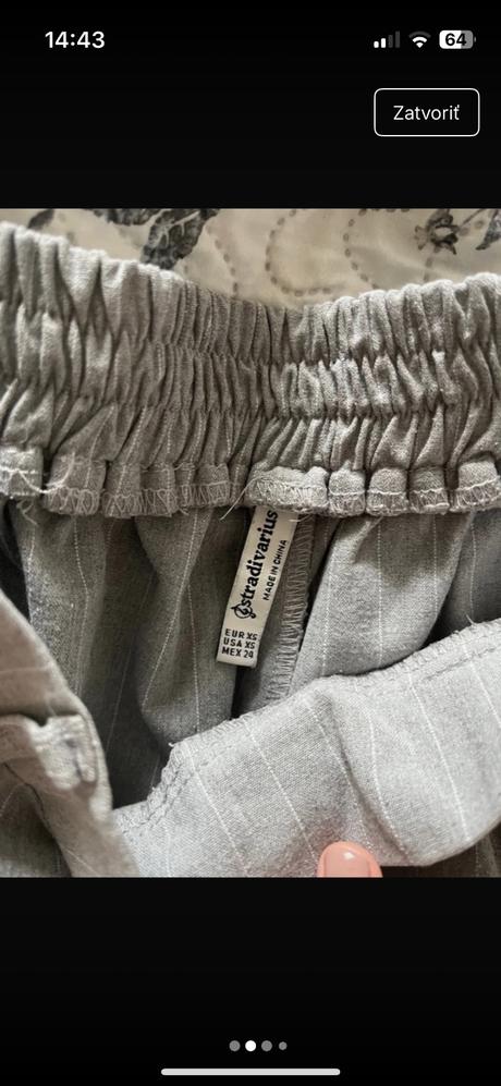 Elegantné nohavice s pásikmi, stradivarius,xs