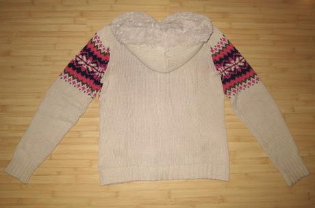 Sveter s kapucou, matalan,xl