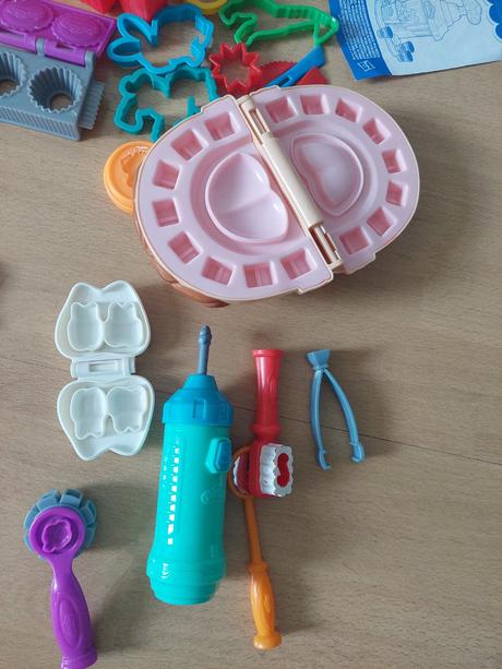 Veľká sada play doh, popcorn, čokoládovna, zubar,