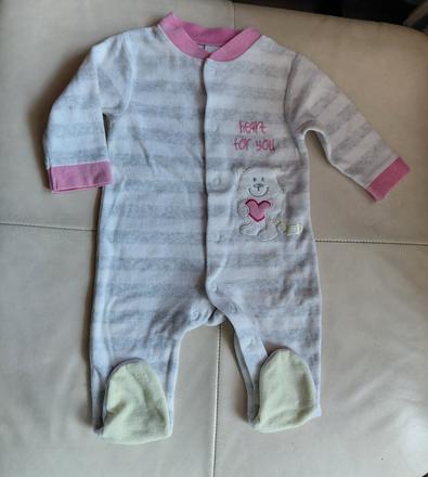 Velúrový overal, baby club,68