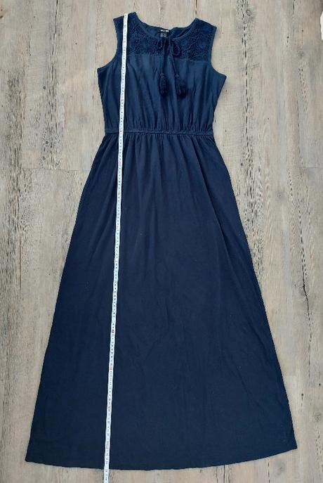 Dlhé letné šaty - modré, esmara,36