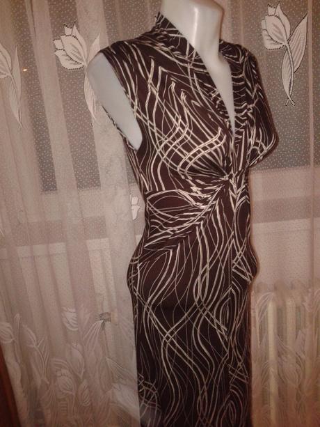 Hnedé elast.šaty xs, xs