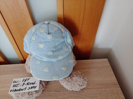 Detská šiltovka zn.f&f veľ.7-10rokov, f&f,122