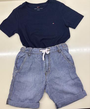 Šortky lindex + tričko tommy hilfiger, 110