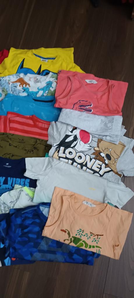 Velky balik triciek velk. 110/116, h&m,110