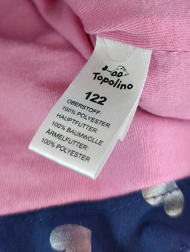 Modrá prechodná vetrovka, topolino,122