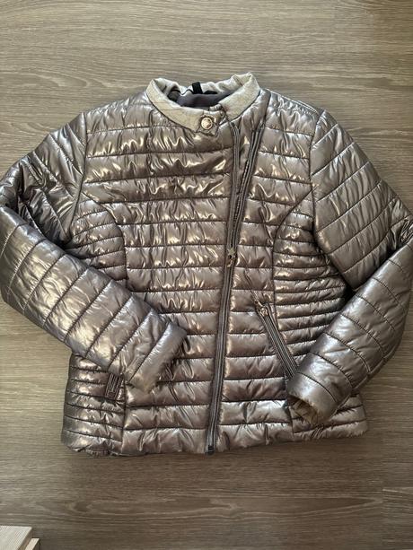 Prechodná strieborná/šedá bunda, calliope,152