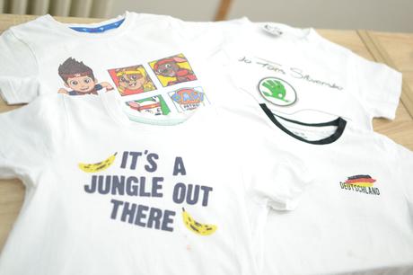 Detské biele tričká 110/116 4 ks, 110