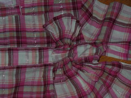 Nenosená - károvaná blúzka so striebornou niťou, cherokee,74