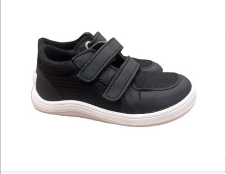 Baby bare shoes - febo sneakers black, baby bare shoes,24 / 35