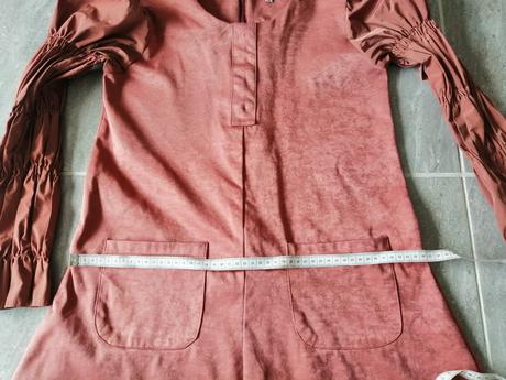 Tehlovooranžové šaty chemise, v42, 42