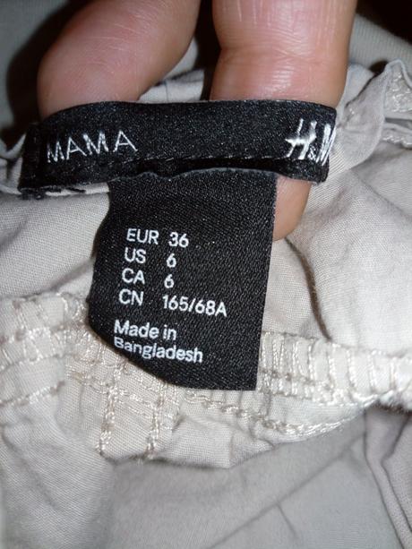 H&m tehotenskè nohavice č36, h&m,36