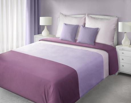 Saténové obliečky 200x220 trio fialová- skladom,