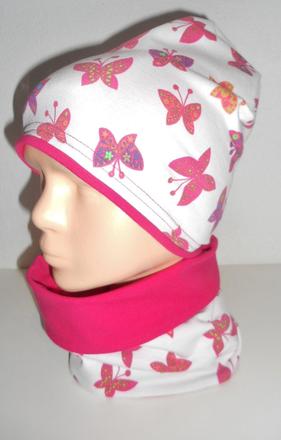 Čiapka šmolko alebo klasik+ tunel na krk, 56 - 158