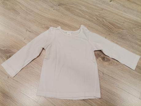 Dievčenské biele tričko, baby club,74