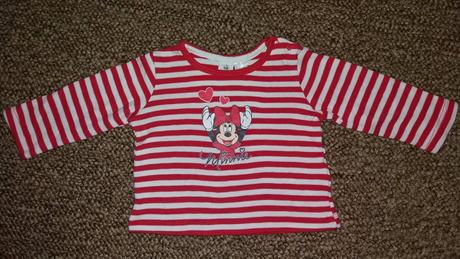 Prúžkované tričko s minie, disney,62