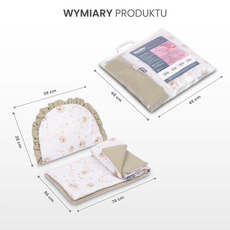 Sensillo mušelínový komplet do kočíka baleríny,