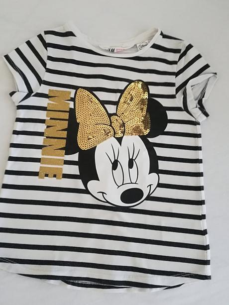 Minnie tricko, vel. 110-116, ako nove, h&m,110