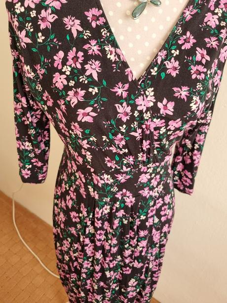 Čierno-ružové elastické šaty orsay 40, orsay,40