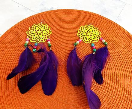 Extravagantné náušnice karibik, 