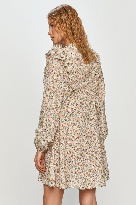 Pepe jeans kraaasne volanikove šaty, pepe jeans,m