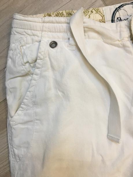 Pepe jeans biele nohavice, pepe jeans,l