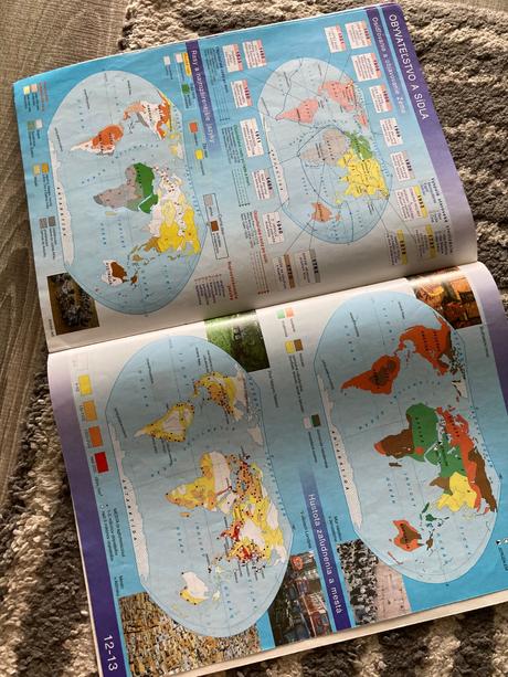 Školský atlas - zem, krajina, človek, mapa (1998), 