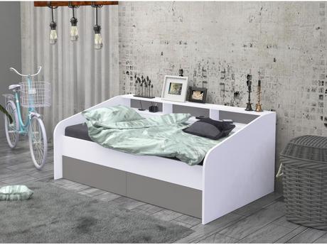 Detská posteľ s poličkami, šírka (cm): 90,dĺžka (cm): 200