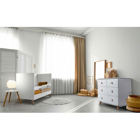 Klups detská postieľka so zábranou noah, šírka (cm): 60,dĺžka (cm): 120