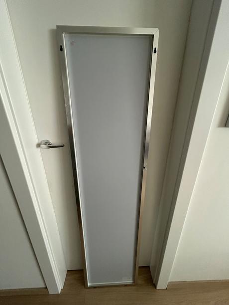 Zrkadlo 40x160 na výšku strieborne, 