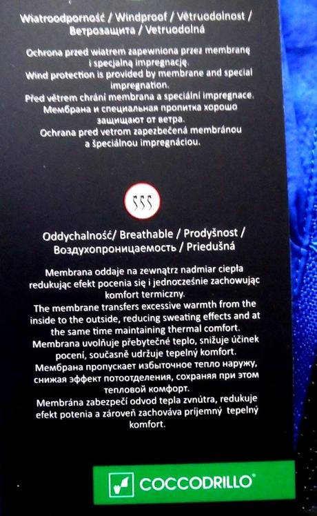 Tenšia modrá vetrovka coccodrillo, v., coccodrillo,36 - s