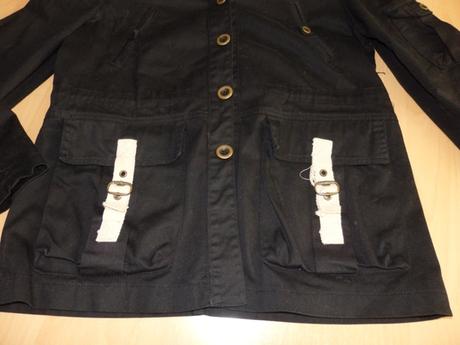 Cierna damska jarna bunda, s