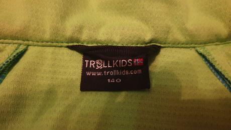 Softshelová bunda, odnímateľné rukávy, trollkids,140