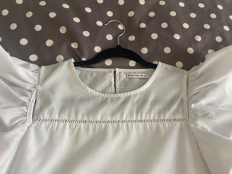 Biela romantická blúzka, reserved,158