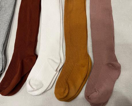 Bavlnené pančuchy s vysokým pasom, 98