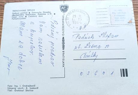 Stará pohľadnica trenčianske teplice,